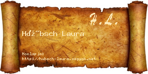 Hübsch Laura névjegykártya